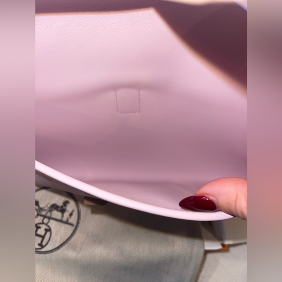 COPY - 2023 HERMES JIGE CLUTCH LIGHT MEAUVE/PINK SWIFT NEW IN BOX - Picture 7 of 10